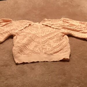 bishop + young Women's Lace Sweater - Peach